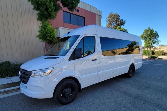 White Mercedes Sprinter 01